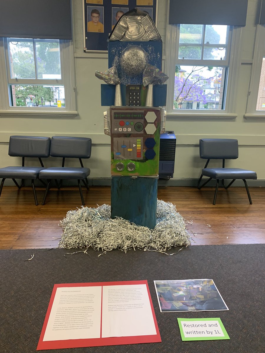 KENSINGTONPS's tweet photo. Welcome to the Museum of Restored Vehicles! All vehicles were designed and restored by the creative students in Year 1 &amp; 2! They even come with imaginative backstories. #CreativeLeadersip #CreativeKids #RecycledProject #WeLoveLearning @NSWEducation @SydOperaHouse https://t.co/WQakfcE4k1