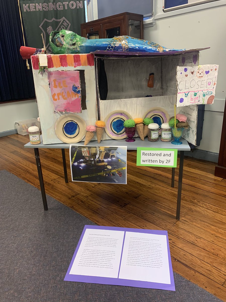 KENSINGTONPS's tweet photo. Welcome to the Museum of Restored Vehicles! All vehicles were designed and restored by the creative students in Year 1 &amp; 2! They even come with imaginative backstories. #CreativeLeadersip #CreativeKids #RecycledProject #WeLoveLearning @NSWEducation @SydOperaHouse https://t.co/WQakfcE4k1