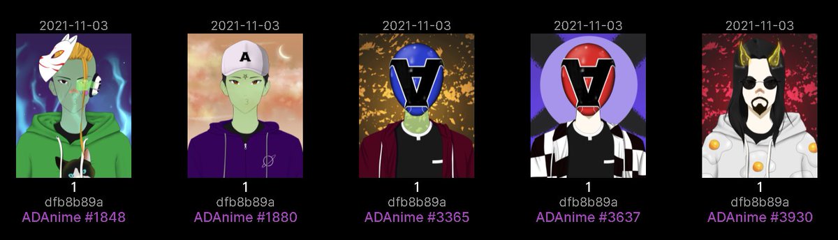 ADAnime_NFT's tweet photo. #Adanime community is very supportive! we never ask for such amazing members! You guys make this mint real. This was just happening yesterday! #CardanoCommunity #cardano #CNFTCommunity https://t.co/fLQGf3TBrY