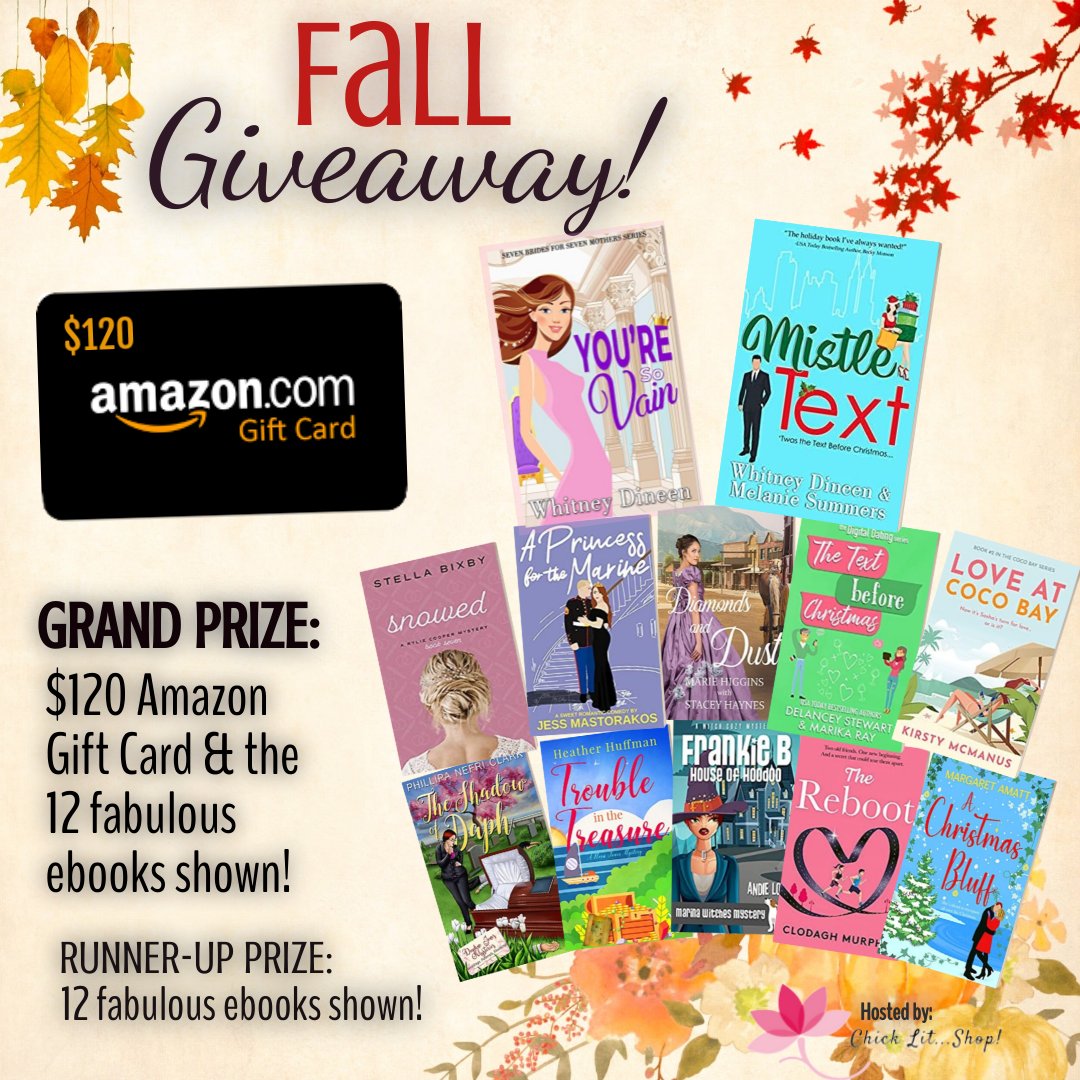The season for reading is upon us!!!
To celebrate, I’ve teamed up with some amazing authors to bring you a huge chick lit giveaway.
rafflecopter.com/rafl/display/c…
#bookstagram #BookGiveaway #raffle #romcom #chicklit #SweetRomance #amreadingromance #amreading