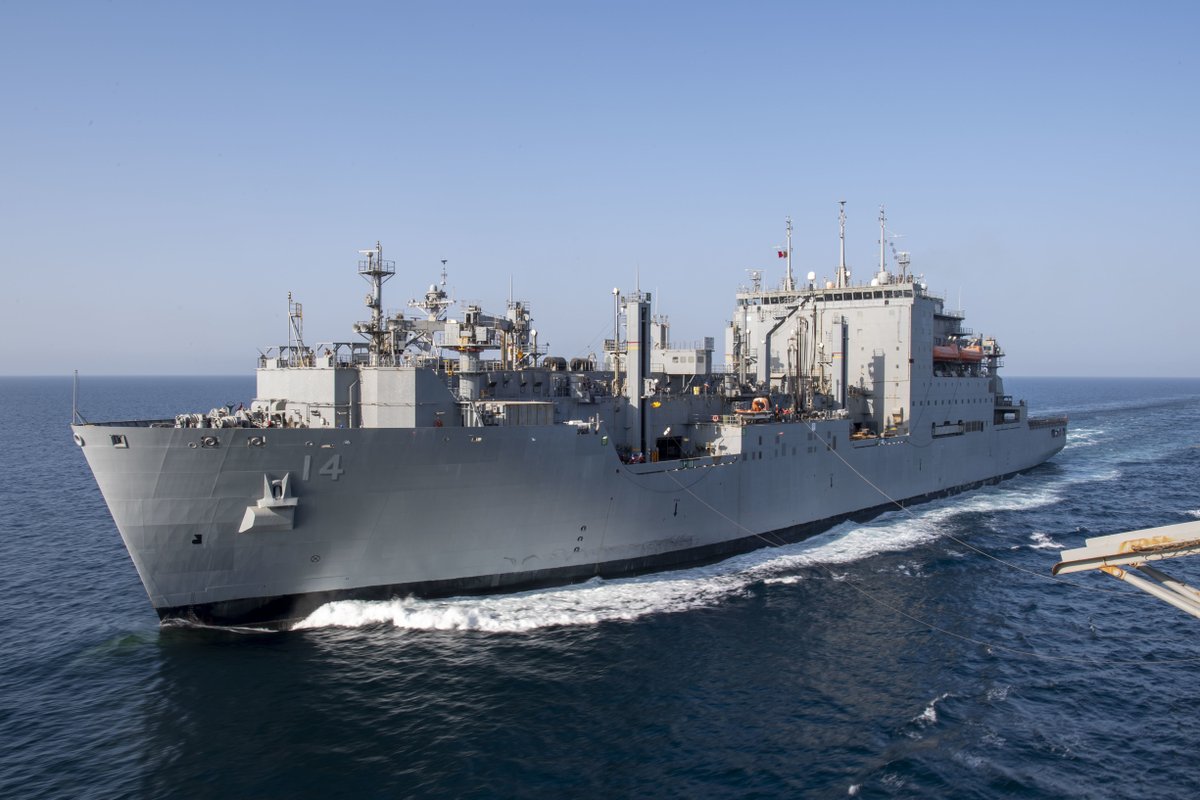 USNavy's tweet photo. 1️⃣ #USSCarlVinson #CVN70 replenishes #USSStockdale and 2️⃣
conducts #fltops in the Sulu Sea @US7thFleet.
3️⃣ @USMC conduct helocast training in Okinawa.
4️⃣ #USNSCesarChavez @MSCSealift #unrep with @USSEssex_LHD2 in the Gulf of Oman @US5thFleet.
https://t.co/ejS9Z8OAEF https://t.co/B30q1W9MMd