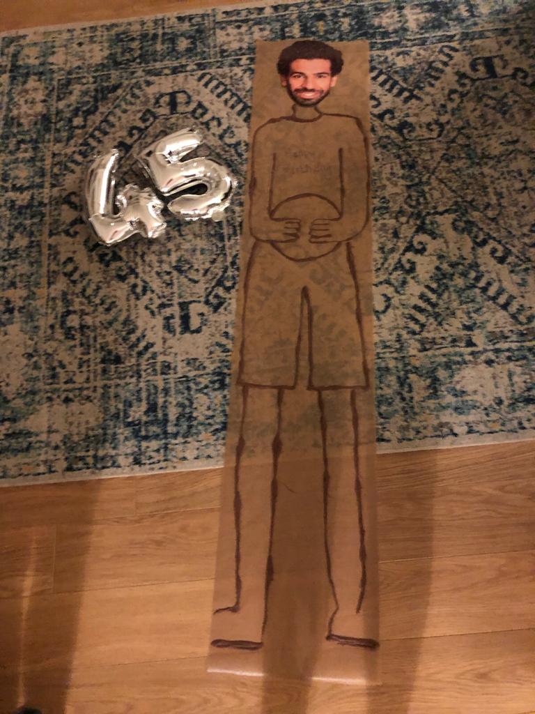 Best birthday present: a life size chocolate Mo Salah #Salah