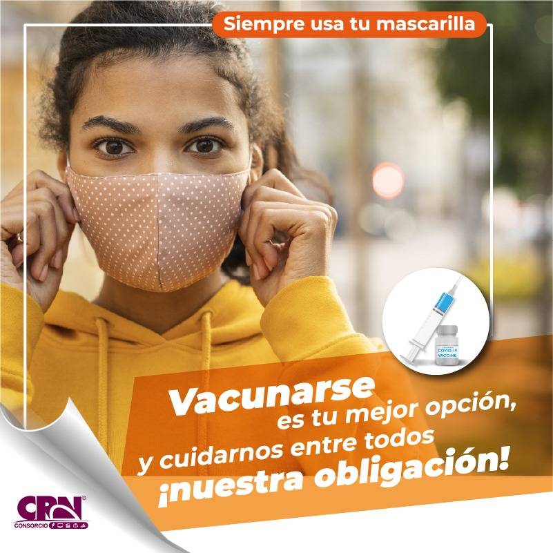 Vayas a donde vayas siempre usa tu mascarilla ¡nunca te la quites! LA MASCARILLA es tu mejor arma para combatir el CORONAVIRUS.