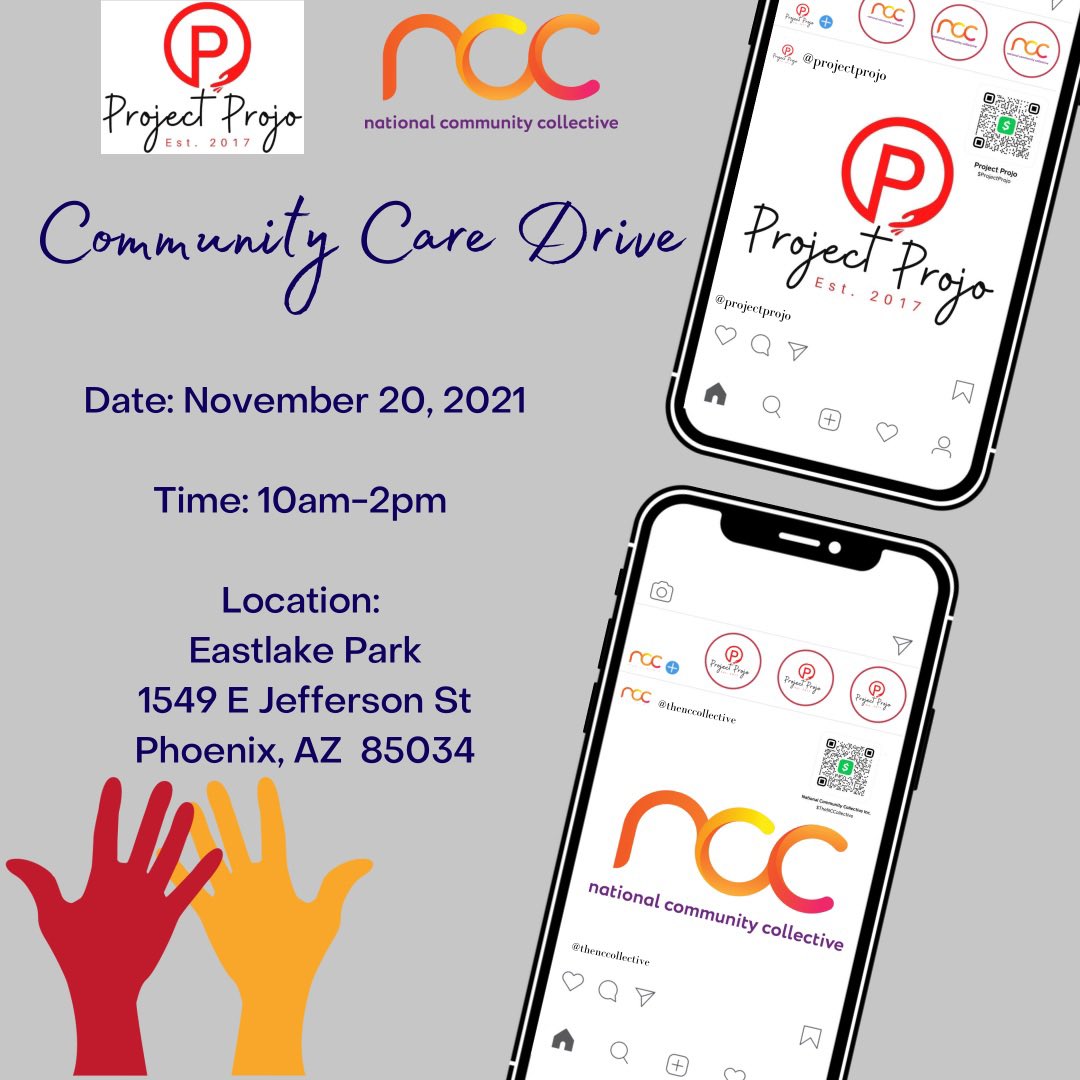 TheNCCollective's tweet photo. We are now accepting donations, and we will be doing pick-ups🤩 

If you have donations that you would like picked up, please email info@goprojectprojo.org and info@thenccollective.org to schedule a pick-up date and time.🤎 https://t.co/WHyCsSxqJ5