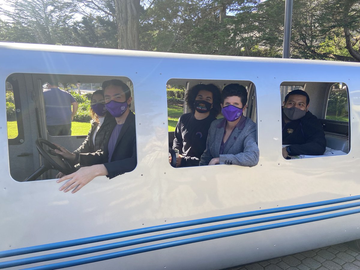 nickkord's tweet photo. My 3 year old is going to be so amazed that I know the BART mobile personally. Thanks for bringing the listening tour to SF State, @SFBART. https://t.co/88GWLRFhjU
