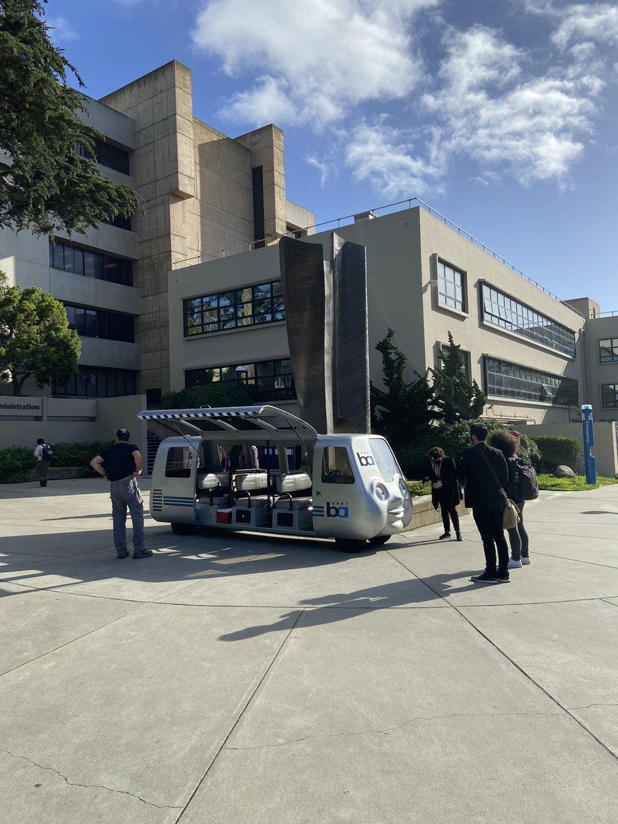 nickkord's tweet photo. My 3 year old is going to be so amazed that I know the BART mobile personally. Thanks for bringing the listening tour to SF State, @SFBART. https://t.co/88GWLRFhjU