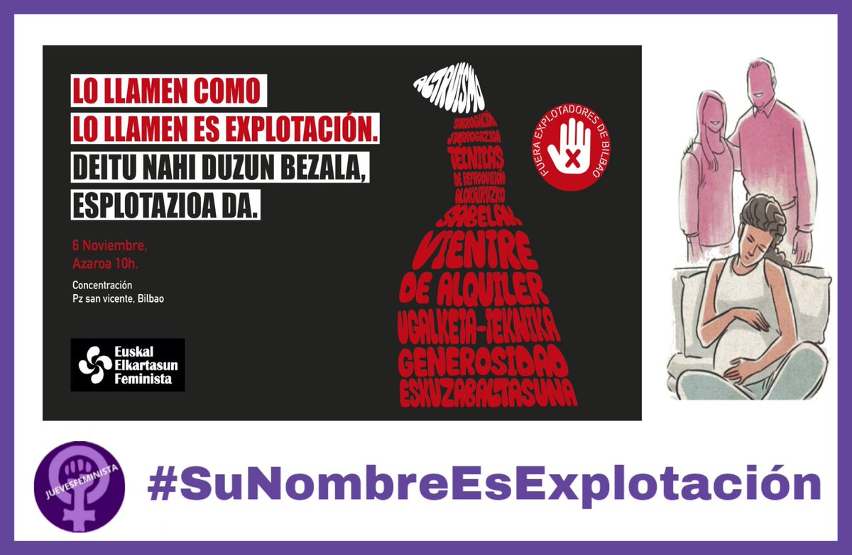 Alde hemendik esplotatzaileak!

#SuNombreEsExplotacion
#JuevesFeministas