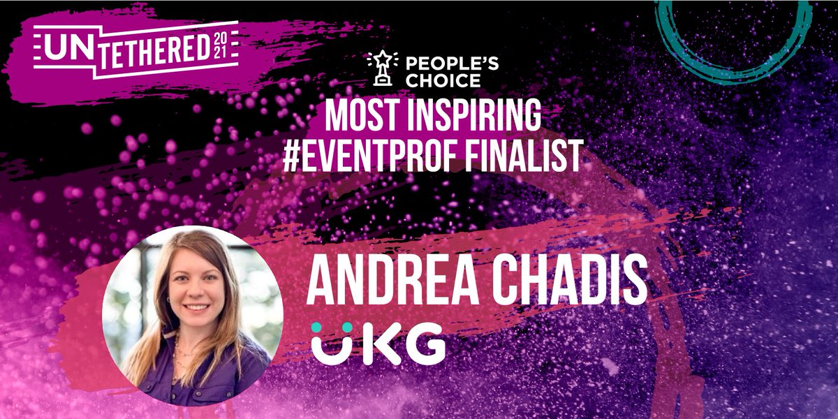 Congratulations to Andrea Chadis of Ultimate Kronos Group for being selected as a finalist for Most Inspiring #eventprof. Register and tune in to vote for your favorites: hubs.li/H0-BrpG0