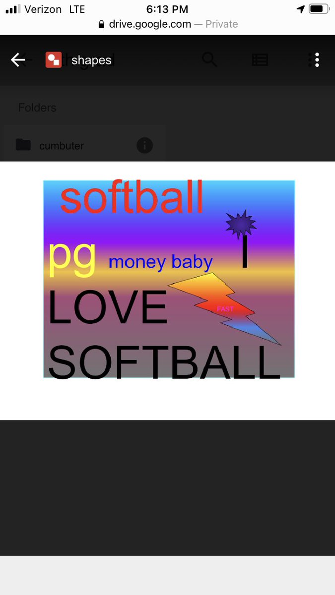 CecilyLichty's tweet photo. The computer teacher told us what we do out of school so I made softball#pg https://t.co/ZniwLS6Uif