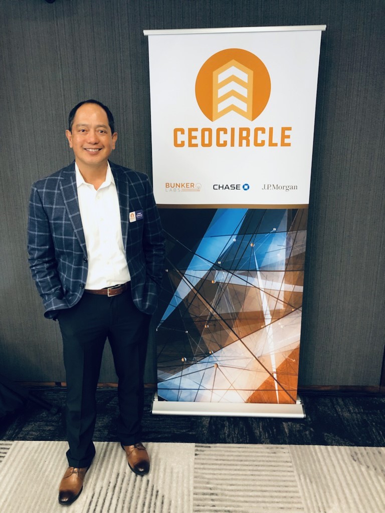 Trabus_Tech's tweet photo. TRABUS Managing Director, Art Salindong, attends the CEOcircle program by @thebunkerlabs @jpmorgan and @chase #CEOcircle in Washington, D.C.
#BunkerLabs #JPMorganChase #veteranbusinessowner #veteranentrepreneur #veteranshelpingveterans #TRABUS #ontheroadtogrowth https://t.co/ERUsmIn5CW
