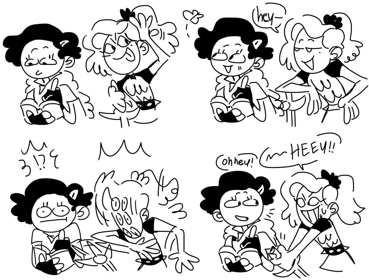 kyoryuv's tweet photo. WHEN YOU flirt with ur friend bc its the only positive response youve gotten but then you lose all ur abilities to be suave because it becomes for realsies #amphibia #sasharcy https://t.co/IxFvJvZvgP
