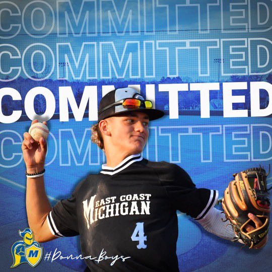 derek_ruiz4's tweet photo. Extremely excited to announce that I will be continuing my academic and baseball career at Madonna University. 🔵🟡 Thank you to the @MUCrusadersBSB coaching staff for this opportunity! @JKarn41 @T_Gelly #CrusaderNation #DonnaBoys https://t.co/u54qjsHR9V