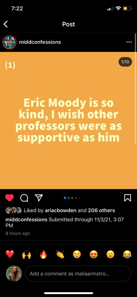 MaliaDoesBio's tweet photo. heart beaming because @EvoEcoEric  is getting all the appreciation he deserves on the MiddConfession page! Thanks for being such an incredible human being/mentor/advisor/professor, Eric! :) #proudstudentmoment https://t.co/ENPJLg1oGE