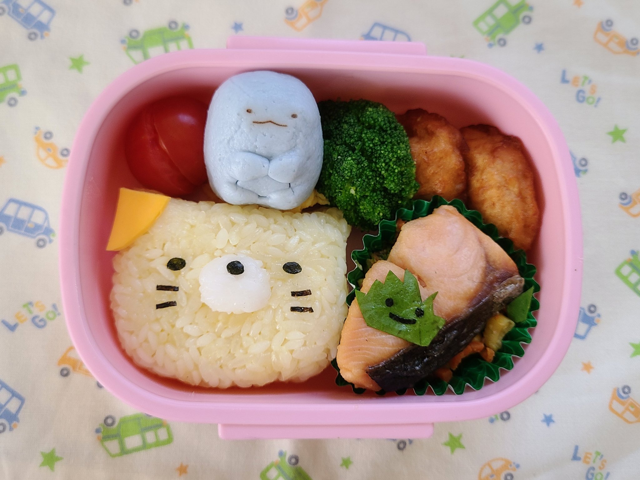 みずき 今日のお弁当 トロピカル ジュ プリキュアのくるるん 耳がちょっと大きいけど なかなか可愛くできた ˆoˆ お弁当 キャラ弁 プリキュア トロピカルージュプリキュア トロプリ くるるん おにぎり 幼稚園 お弁当記録