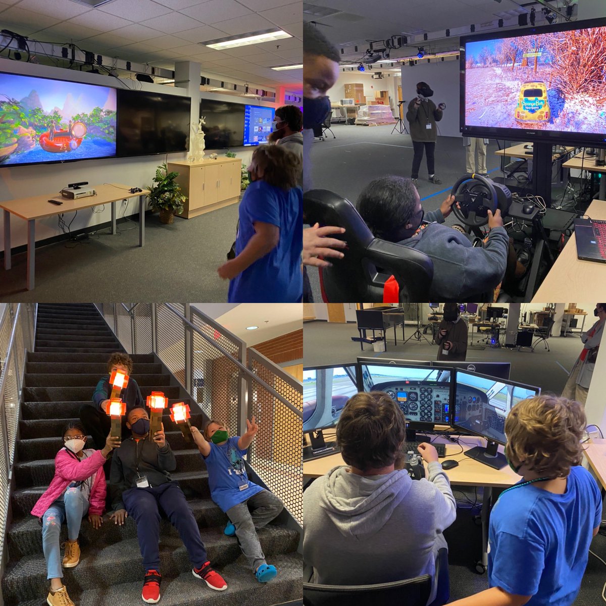 VMASC_STEM's tweet photo. Tonight was our last STEAMclusive event for the 2021 series. Ss were “tour guides” for their parents who were immersed in MS&amp;T activities in @ODUVMASC’s SeaLab. We focused on #steam career skills of #collaboration. We’ll miss them! @BaToART @IKaeRI https://t.co/54wJCylkye