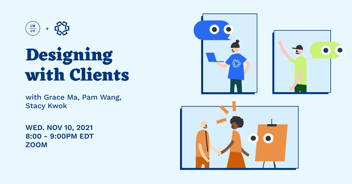 Join us and <a href="/uwblueprint/">UW Blueprint</a>  next Wednesday to learn about what it's like designing with both non-profit organizations and agencies, the differences between freelancing, agency, and consulting work, and how you can find these opportunities! 💙

Register using the link in our bio 😎