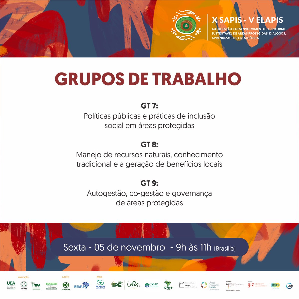 sapis_elapis's tweet image. O segundo dia acabou, mas amanhã tem muito mais!!🗓

Iniciaremos o terceiro dia com mais 3 GTs. Após as apresentações de trabalhos, teremos diversas mesas temáticas e webnários.

📍Fique por dentro em: doity.com.br/x-sapis/

#XSAPISVELAPIS