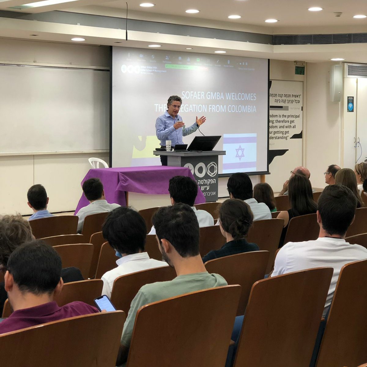 InnpulsaCol's tweet photo. 🇨🇴+🇮🇱 | En horas de la tarde, la @TelAvivUni  nos dió la bienvenida en sus instalaciones, para conocer sus programas académicos, ejecutivos y servicios para #emprendedores y Start-Ups. 

(📷 Santiago Acosta, director de nuestra nueva oficina de #innovación en #Israel 👇) https://t.co/jO5p32AAQT