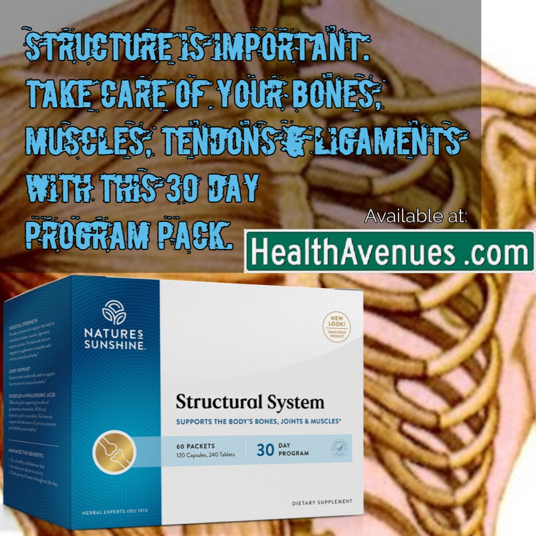 healthavenues's tweet photo. Structural System Pack - Health Avenues: https://t.co/PSTwI8T6KB #structuralsystem #support #nutrition #healthy #health #gymrat #FitnessGoals #fitness #Athletics #athletic #athlete #fridayfitness #athleticreal #MedTwitter #MedEd #marketingtwitter https://t.co/GcE89rZmyc