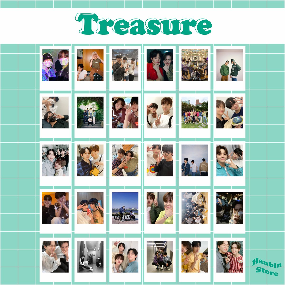 HanbinStore's tweet image. → Treasure - Polaroids em grupo
✧ 30 polaroids

- Acabamento fosco ou brilhante:
💸R$ 24,00 (+ frete) ⊹

- Acabamento holográfico:
💸R$ 36,00 (+ frete) ⊹