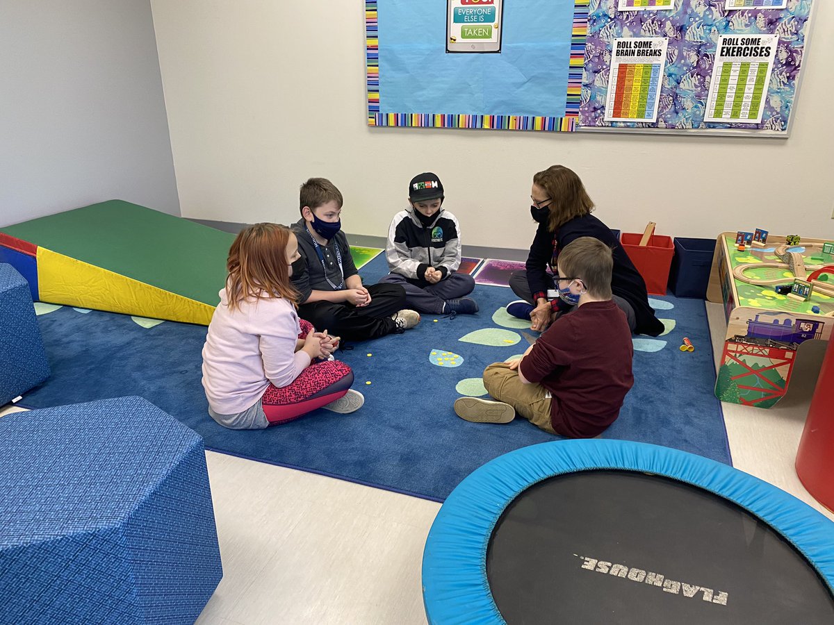 OTCConway's tweet photo. Recess Buddies was filled with fun and laughter today! A great way to practice our social participation and communication skills! @MissKossHCS @MsBeccaSLP #EWISPride @emc_ot https://t.co/XHlbLrCJPG