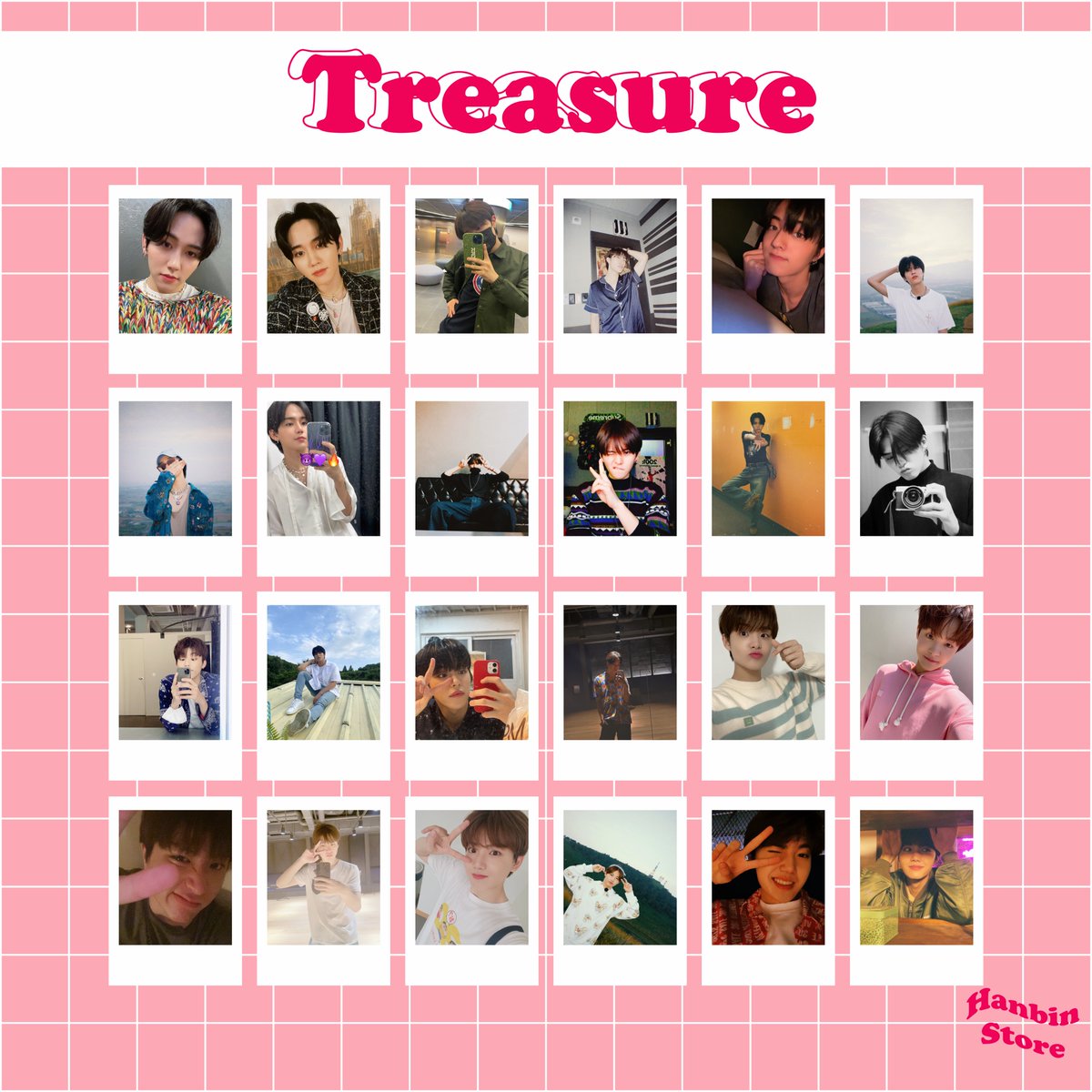 HanbinStore's tweet image. →Treasure - Polaroids (membros)
✧ 24 polaroids

- Acabamento fosco ou brilhante:
💸R$ 19,20 (+ frete) ⊹

- Acabamento holográfico:
💸R$ 28,80 (+ frete) ⊹