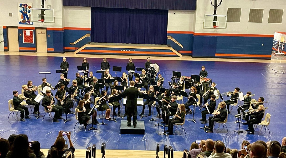 Great performance tonight by our 6th grade students in their first concert as members of the T.W. Hunter Concert Band. We are so proud of your growth in such a short period of time. Go Bucs!