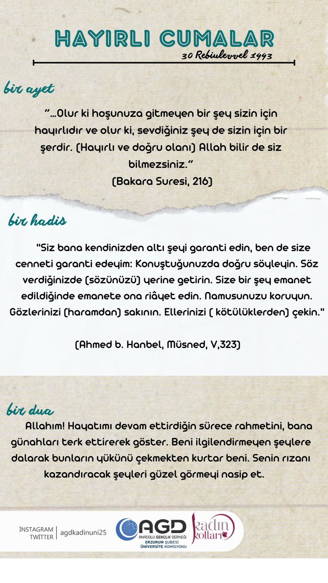 Hayırlı Cumalar 🌿