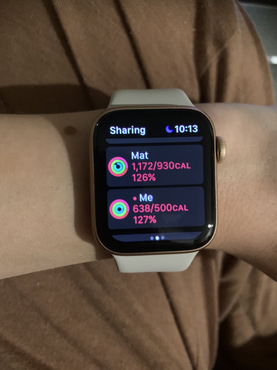 dolgin_madeline's tweet photo. Favorite thing about my new Apple Watch. Beating @Mat_Sherman on the fitness app. #winning #byapercent #dontyoudaretakeanotherstep https://t.co/XFXk5HxKWh