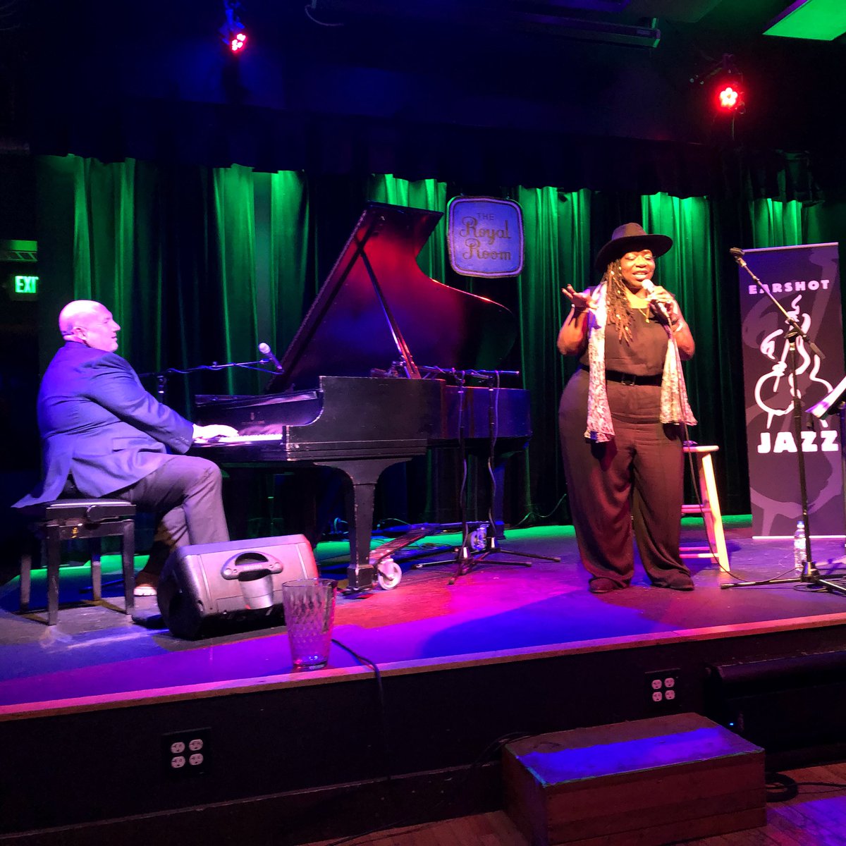 How I have missed live jazz! Elnah Jordan and Eric Verlinde. #EARSHOT #royalroom