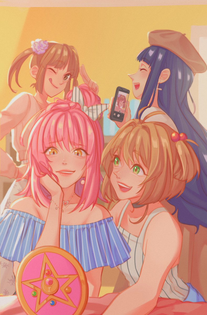 chaeeu_u's tweet photo. Cardcaptor Sakura x Shugo Chara crossover for A Day Off by ⁦@SleeplessZines⁩  💫 https://t.co/QmCJW3z5Dr