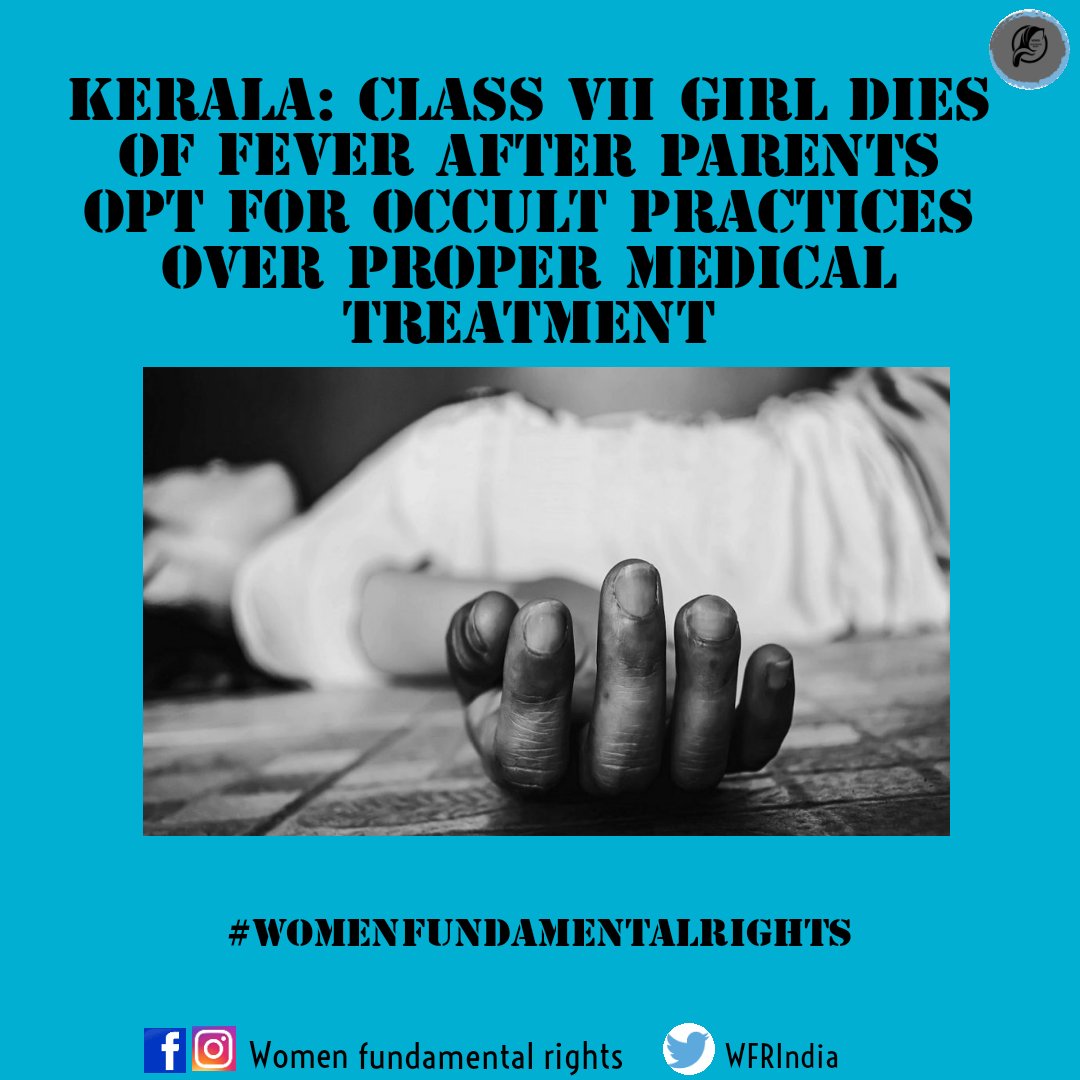 A case of unnatural death has been registered on the basis of a complaint filed by one of the relatives of the girl.

#womenfundamentalrights #womeninindia #WFRIndia #dailytweet #WomensMarch2021 #India