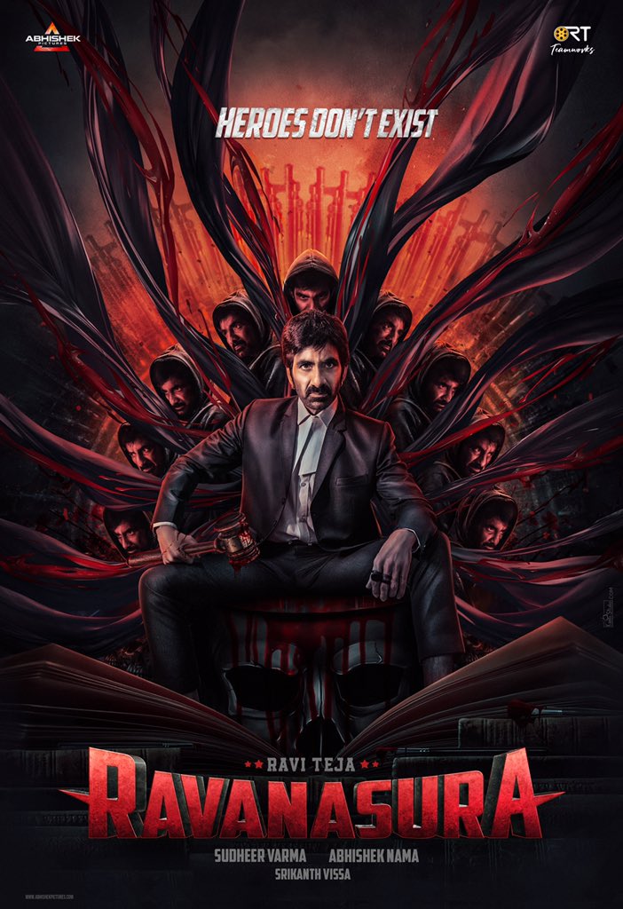 ur_vijay444's tweet photo. Our @RaviTeja_offl #RT70 
Title as #Ravanasura &amp; first look out noww🔥🔥
@sudheerkvarma @AbhishekPicture 

#TigerNageswaraRao #GloballyAcclaimedJaiBhim #Khiladi #KhiladiTitleSong #RamaraoOnDuty #Dhmaka https://t.co/Emgm69elL7