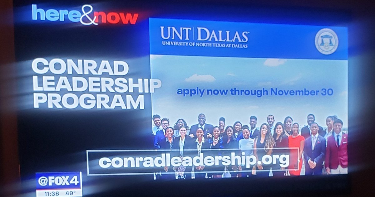 TEdMEd894's tweet photo. As a former alum of this program, I am excited to see fellow alum, Dr. Hodge, and Senator Royce West advocate for the Conrad Leadership Program in such a public space! Keep advocating for our youth! @drsrhodge @SenRoyceWest https://t.co/FJFdn0loeR