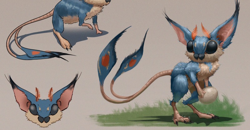 FZDSchool's tweet photo. A couple more examples of creature designs from our current FZD term 2 students.