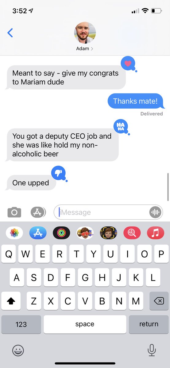 My mate <a href="/adamgartrell/">Adam Gartrell</a> is always so supportive 🙄😂