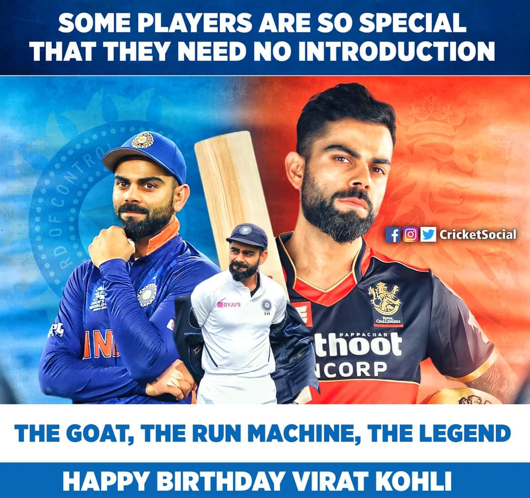 Victoriousrohit's tweet image. Happy Birthday Champion @imVkohli  
Win or Loose we r  always with you and Indian Team...