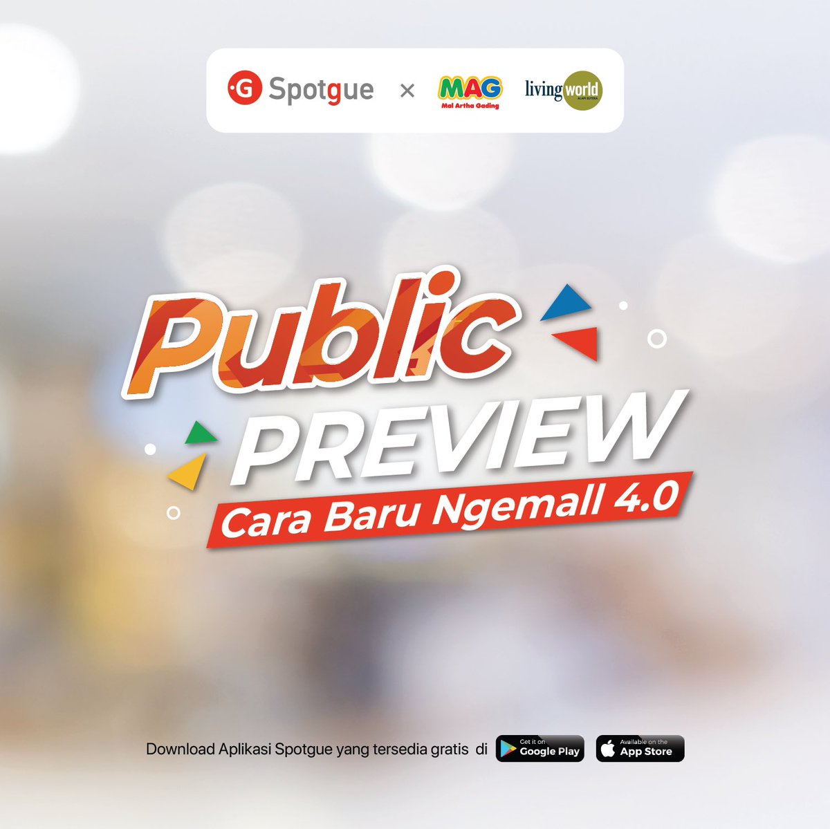 SpotgueOfficial's tweet photo. Jangan pernah ketinggalan promo!🏷️ Dapatkan info promo dan sale dari semua brand favorit kamu di aplikasi Spotgue!✨

#malarthagading 4.0 #malarthagading #Spotgue #BanggaBuatanIndonesia #PertamaDiDunia #MakingIndonesia 4.0 https://t.co/pvjWA54gqt