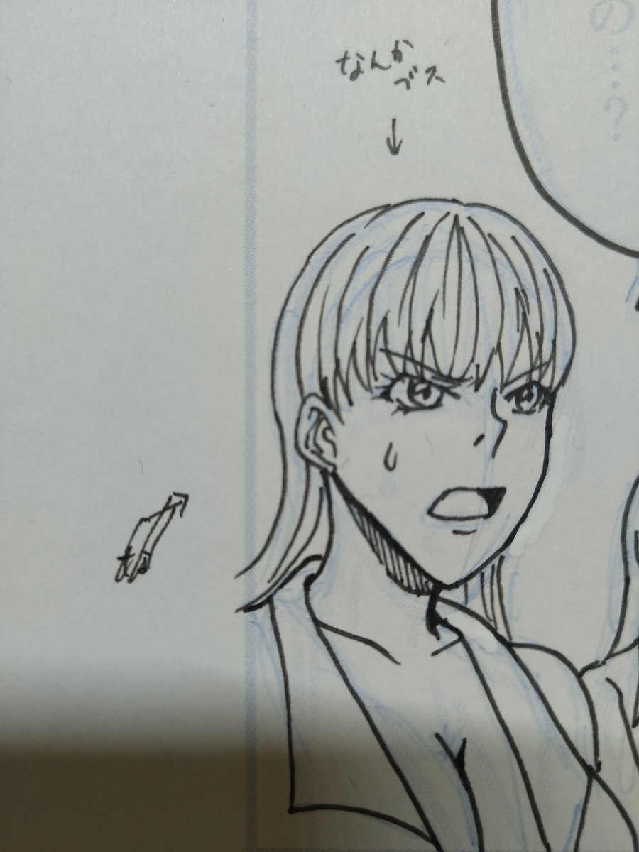 つり目の子を可愛く描くの難しい…(デジタルで修正する用のメモより) 