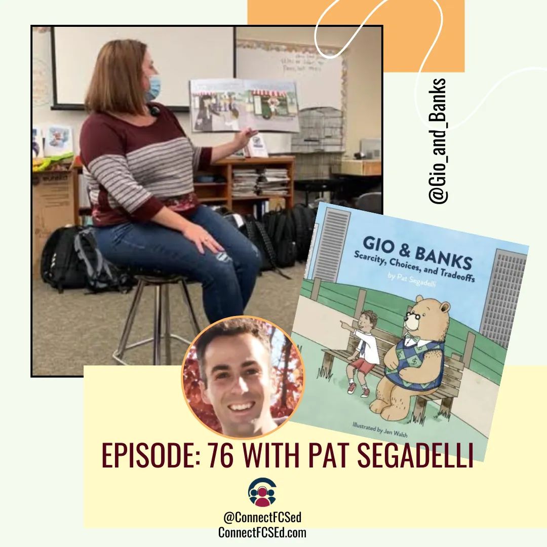 ConnectFCSed's tweet photo. Tune into Episode 76 with Pat Segadelli.
You will love learning from him!
Tune in here: https://t.co/9roIU6I46J
#FCSpodcast #FCStips @gio_and_banks #CTEworks #childrensauthor #financialliteracy #Economics101 #facsteachers https://t.co/4Oh1kzI2EK