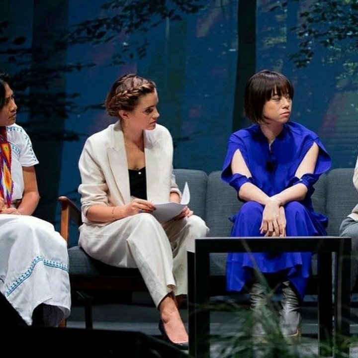 WatsonVideo's tweet image. Emma Watson at Cop26 in Glasgow, Scotland [November 04, 2021]