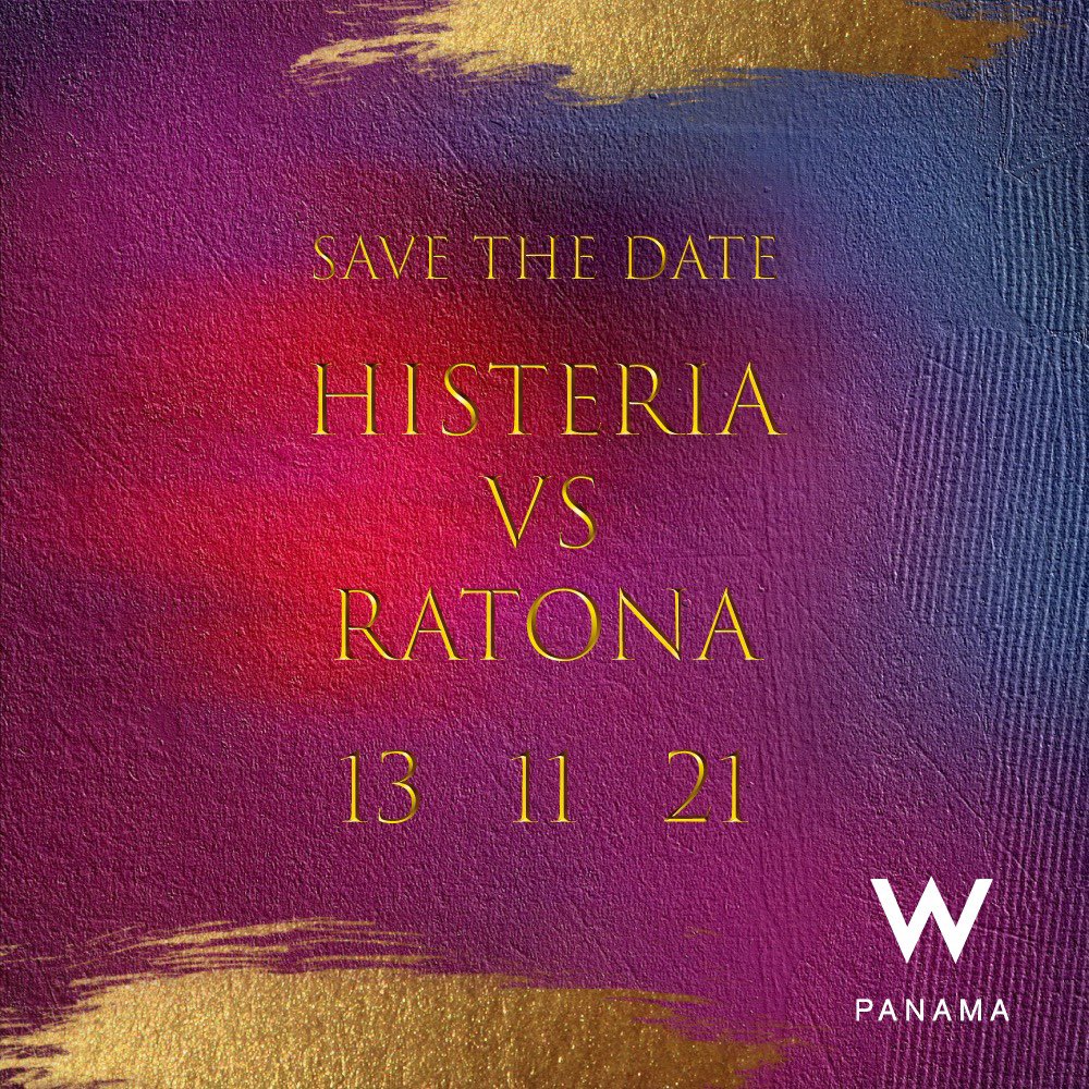 SAVE THE DATE • Histeria Pop VS Fiesta Ratona 👅🥵🔥 • 

13 • 11 • 21 
<a href="/wpanama/">Wawan Panama</a> 

Pre - Venta a partir de $10 desde YA! en tuticketazo.com