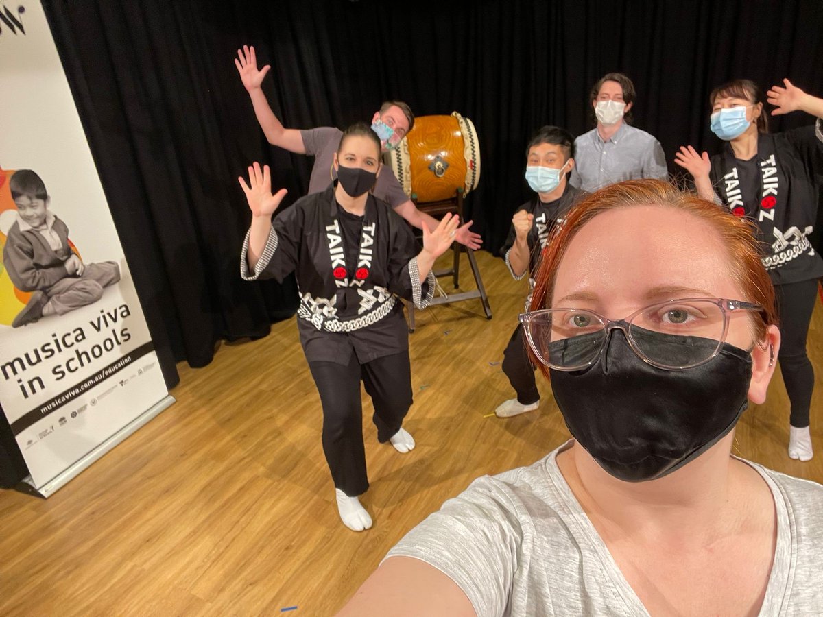 A big week for the Japanese drumming ensemble, <a href="/Taikoz/">Taikoz</a> (and our producer Erica) who have kicked off another packed run of Musica Viva In Schools Online concerts from our Janette Hamilton studio in Sydney!

#musiceducation