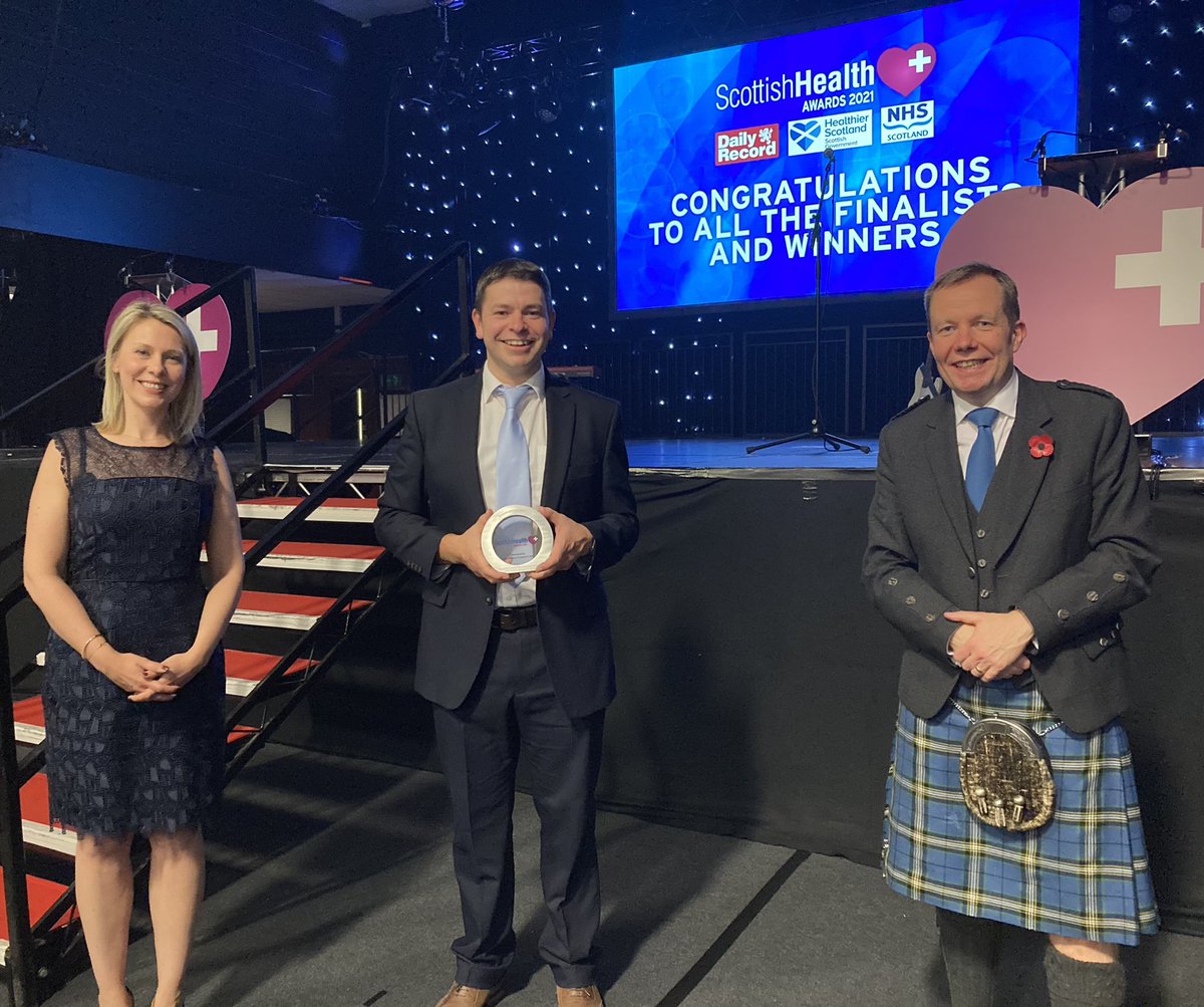 What a great night representing @ScotMesoNet  and winning innovation award. Representing team founded and led by @kevingblyth supported by @SelinaTsim and many others across the country. Great network supported by @Mesouk @MacmillanScot @caamesoscot .@jasonleitch great guy