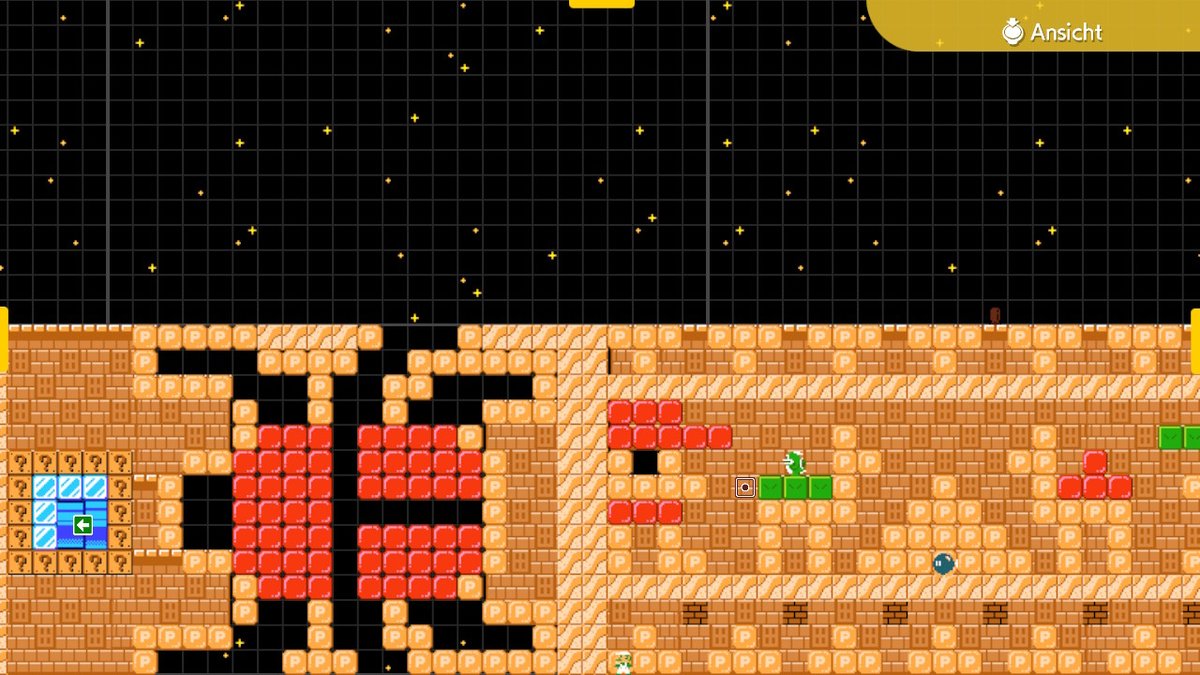 GreenStarCommu1's tweet photo. my new level is all about fighting the scroll. Y56-8L8-FKF. I also did post a video from the level. GLHF #SuperMarioMaker2 #NintendoSwitch https://t.co/vVuSxrpC8B