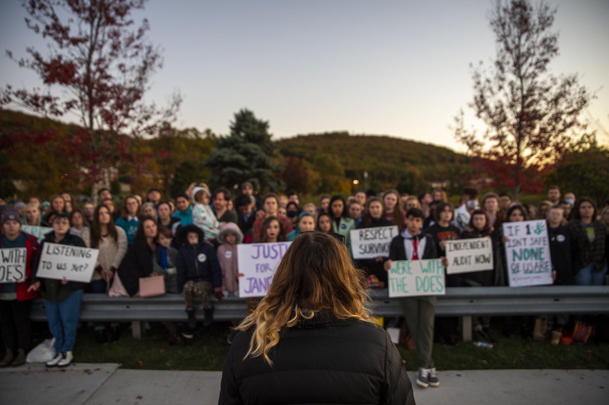 kendizzzall's tweet image. A rally was held on @LibertyU campus this evening hosted by @justiceforjanes and @save71LU in support of Jane Doe’s, victims of sexual assault and to call on the university for a third-party audit to investigate the mishandling of sexual assault cases.