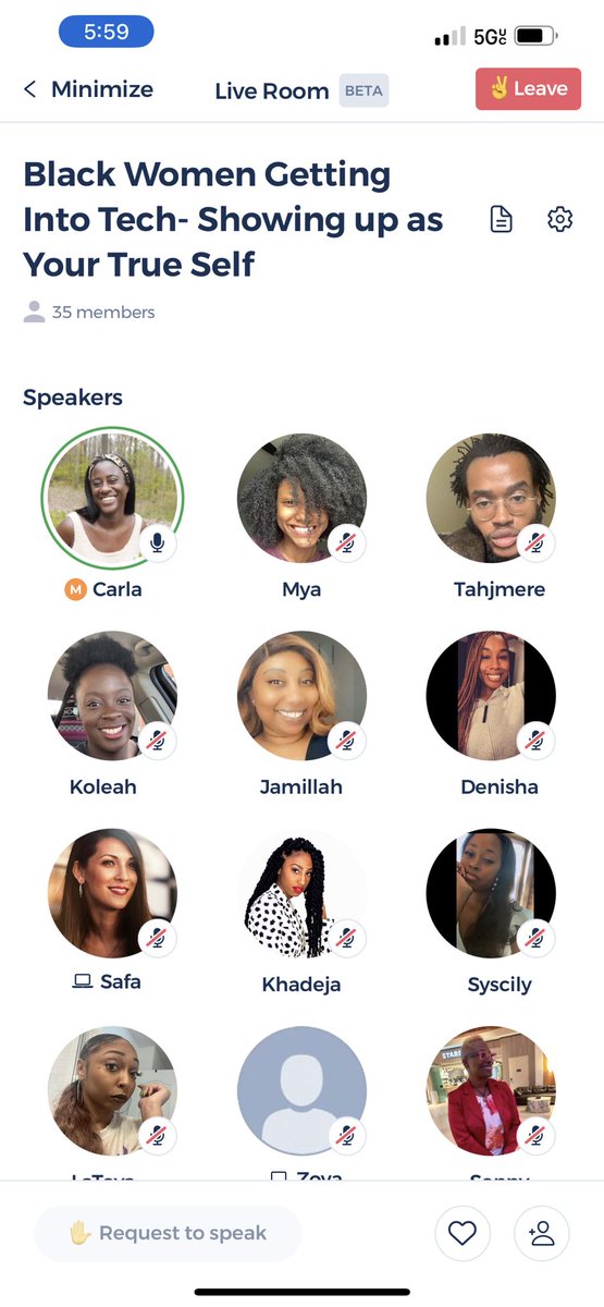 rubenharris's tweet image. Showing your true self is very important 

Shout out to @Carlitas__Way for moderating this room @Career_Karma