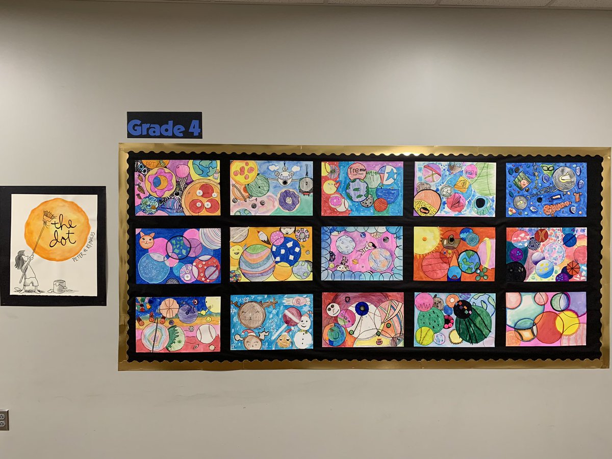 MissKhoobiar's tweet photo. I LOVE seeing this amazing art work in the hallways by our 4th graders. These brighten up our halls 🎨 🌟 @TISDGOES https://t.co/lzaUgaJMyA