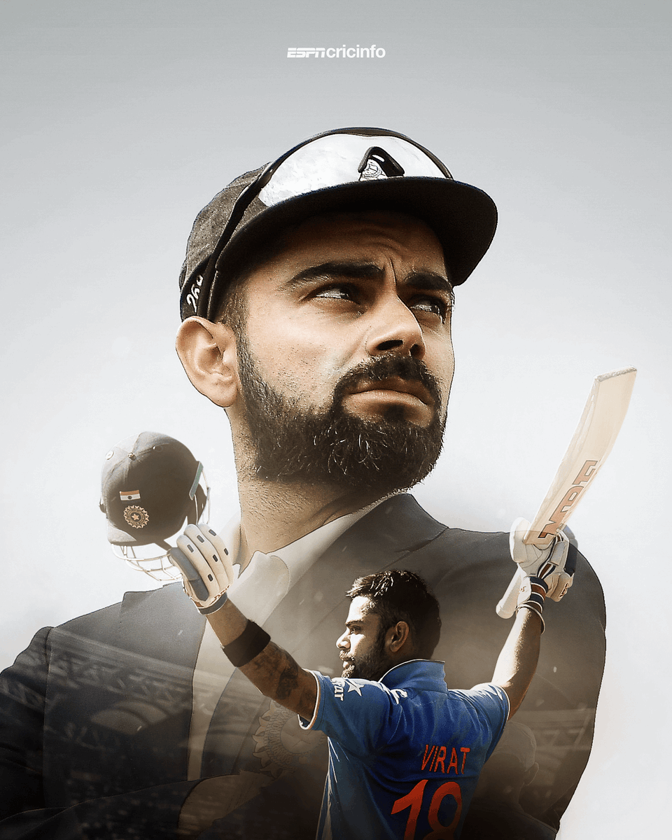 cricinfo's tweet photo. 👏 23,159 international runs - seventh on the all-time list
😮 70 international 💯s - only Tendulkar and Ponting have scored more
🙌 38 Test wins as captain, the most successful for 🇮🇳

#OnThisDay A happy 33rd birthday to Virat Kohli, one of the modern greats of the game 🎉 https://t.co/uYAtfPAUIK