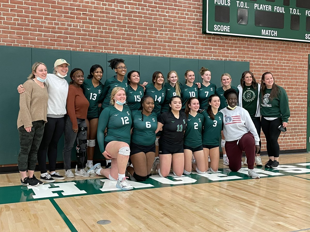 SHHSLadyRebels's tweet photo. Great playoff win tonight for @madiwade2, @MaddyMcCook, @molly_morris32, @akretz77 and the rest of the volleyball team! On to Oakdale next week! https://t.co/KHkE1gqzZ7